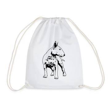 BULLTERRIER Wilsigns Bull Terrier portrait de chien - Sac de sport léger - blanc - Devant