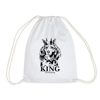 Nederlandse Kooikerhondje Roi de tout Hund - Sac de sport léger - blanc - Devant