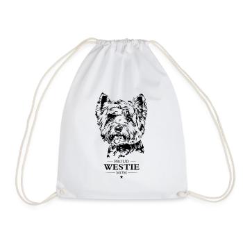 Westie Mom West Highland Terrier Chiens Wilsigns - Sac de sport léger - blanc - Devant