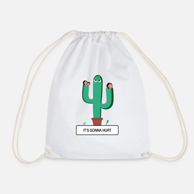 CACTUS - „Es wird weh tun“ - Turnbeutel - Weiß