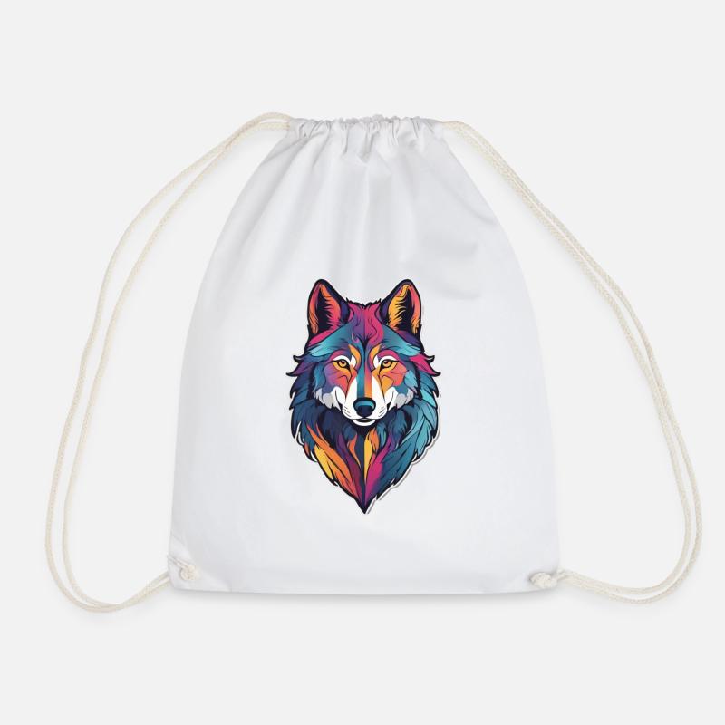 Wolf - Turnbeutel - Weiß