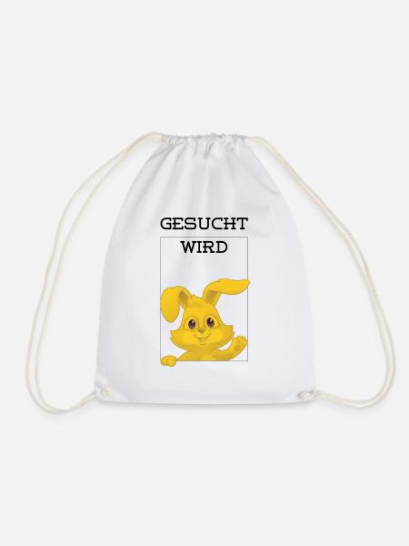 Gesucht wird - Turnbeutel - Weiß