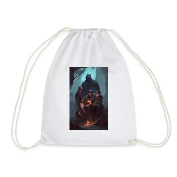 Contes familiaux de dark fantasy - Sac de sport léger - blanc - Devant