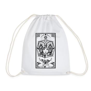 Aries Zodiac Tarot card - Sac de sport léger - blanc - Devant
