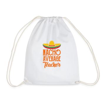 Enseignant Nacho Avec Sombrero School Gift - Sac de sport léger - blanc - Devant