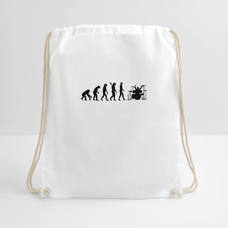 Drummer Drums Evolution Drummer Gift Drawstring Bag