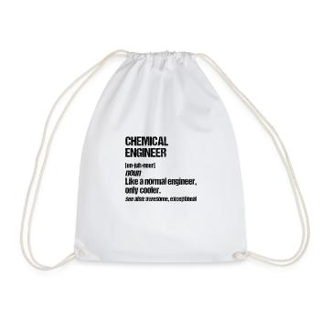 Chemieingenieur Geschenke für Ingenieure - Turnbeutel - Weiß - Vorne