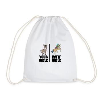 Niece Nephew Of Uncle Godfather Your Uncle My - Drawstring Bag - white - Front