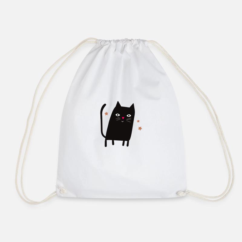 Katze - Turnbeutel - Weiß