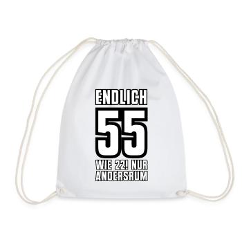 Enfin 55 comme 22 seulement l’autre anniversaire de l’anniversaire - Sac de sport léger - blanc - Devant