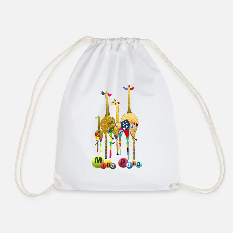Giraffen - Turnbeutel - Weiß