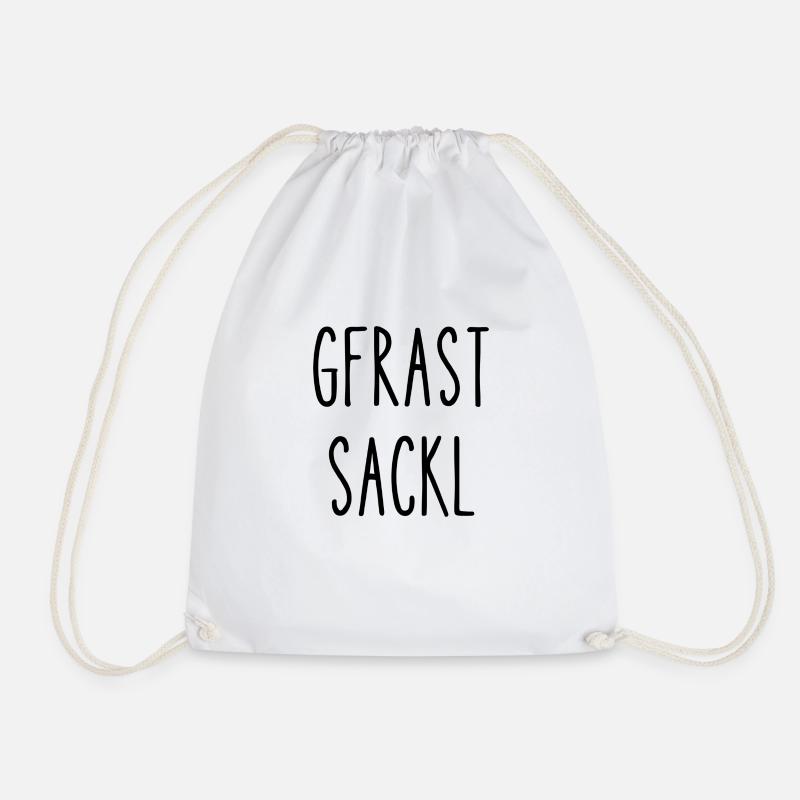 Gfrastsackl - Wienerisch / Tasche, Shirt, Pullover - Turnbeutel - Weiß