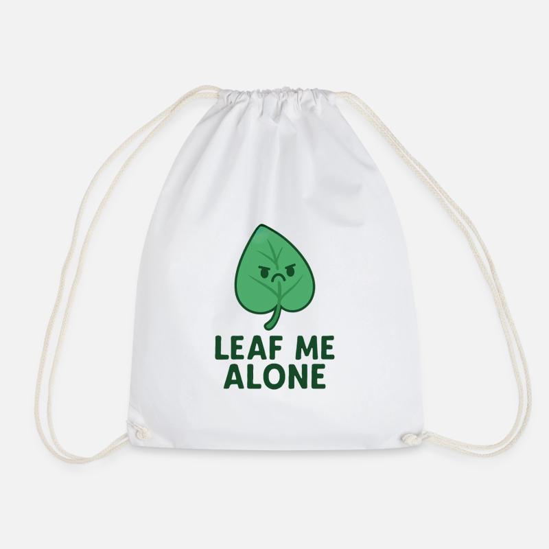 Leaf me allone - Turnbeutel - Weiß