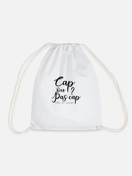 Parrain cap ou pas cap ? - Sac de sport léger - blanc