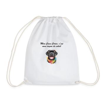 Cane Corso rayon de soleil - Sac de sport léger - blanc - Devant