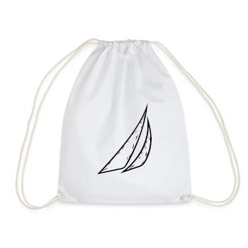 Elegant sails for cool captains and skippers - Drawstring Bag - white - Front