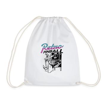 Pinball Retro Arcade Flipper Wizard Extra Ball - Sac de sport léger - blanc - Devant