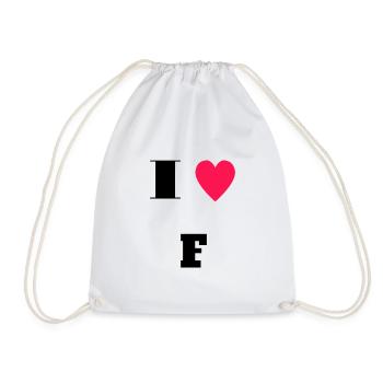 J’aime F - Sac de sport léger - blanc - Devant