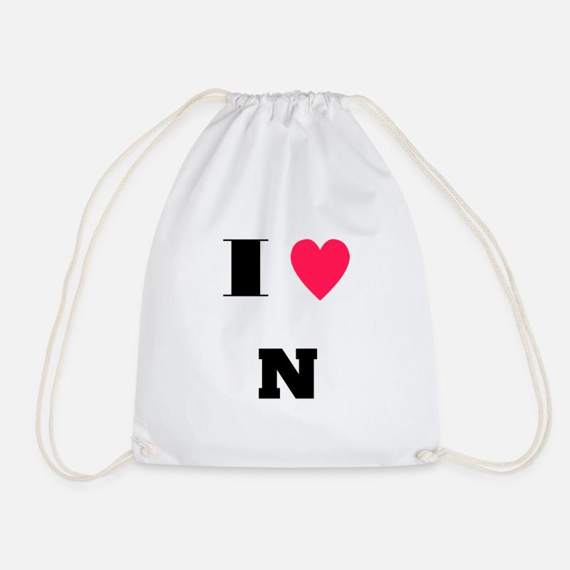 I love N - Turnbeutel - Weiß