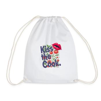 Kiss the cook - Turnbeutel - Weiß - Vorne