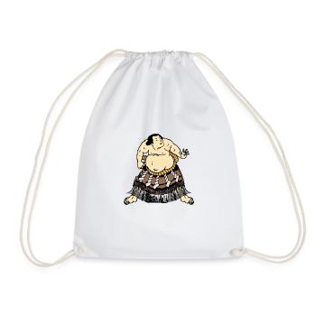 Les lutteurs de sumo - Sac de sport léger - blanc - Devant