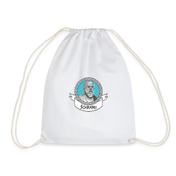 The Ornate Socrates - Drawstring Bag - white - Front