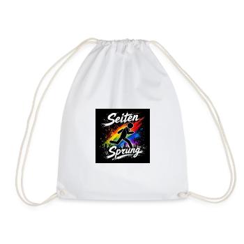 Seiten Spring Regenbogenlauf - Turnbeutel - Weiß - Vorne