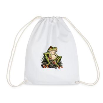 Feral Frog - Turnbeutel - Weiß - Vorne
