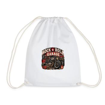 ROCK'N'ROLL-GARAGE | Custom Ride - Turnbeutel - Weiß - Vorne