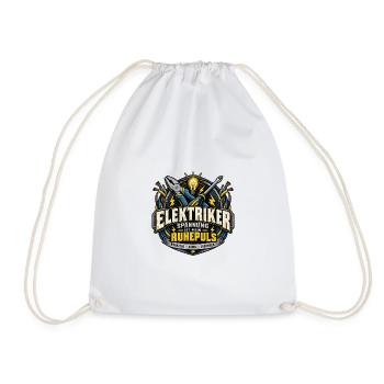 Elektriker – Spannung ist mein Ruhepuls - Turnbeutel - Weiß - Vorne