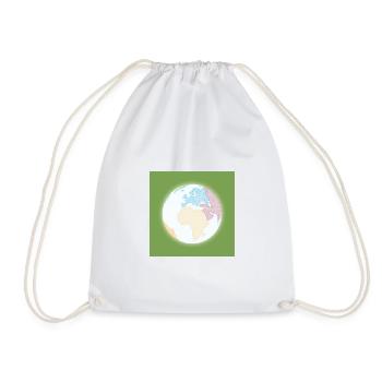terre - Sac de sport léger - blanc - Devant