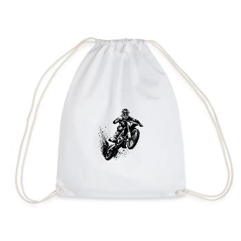 Off-Road Machine in Jump Motorsport Hobby - Drawstring Bag - white - Front