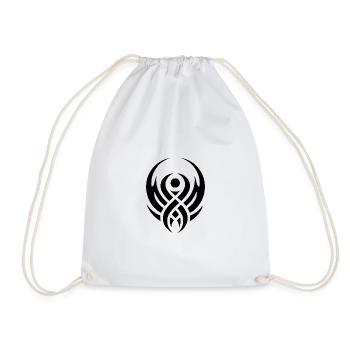 Minimalistisches Tribal Mystik Fantasie Design - Turnbeutel - Weiß - Vorne