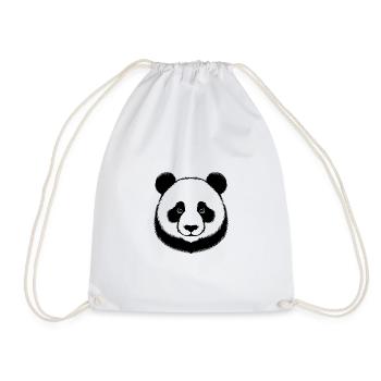 Süsser lächelnder Panda tierisches Lächeln - Turnbeutel - Weiß - Vorne