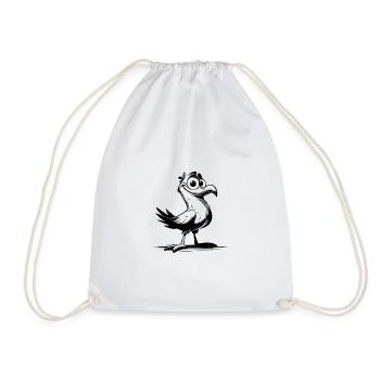 Patron Vogel, je ne vole pas, je me pavane - Sac de sport léger - blanc - Devant