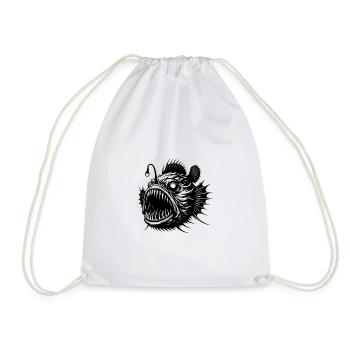 Poissons-grenouilles effrayants des profondeurs de la mer - Sac de sport léger - blanc - Devant