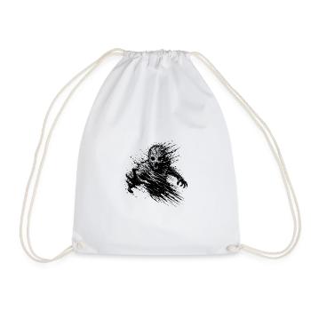 Wild Zombie Halloween Monstre Fantôme - Sac de sport léger - blanc - Devant