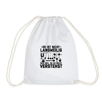 Physics - Drawstring Bag - white - Front