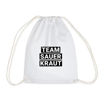 Team Sauerkraut - Turnbeutel - Weiß - Vorne