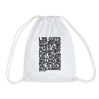 Bike Parks - Drawstring Bag - white - Front