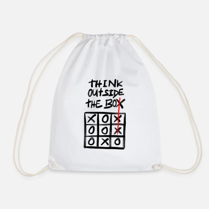 think outside the box - Turnbeutel - Weiß