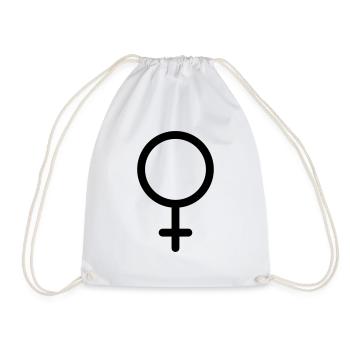 Symbol für das weibliche Geschlecht - Turnbeutel - Weiß - Vorne