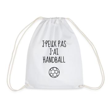 Handball Handballer Handballeur Sport Winner - Drawstring Bag - white - Front