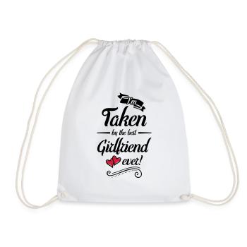 taken by girlfriend design - Turnbeutel - Weiß - Vorne