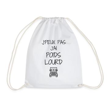 Trucker LKW Fahrer Routier Truck Camion Transport - Drawstring Bag - white - Front