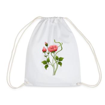 Fleurs - Sac de sport léger - blanc - Devant