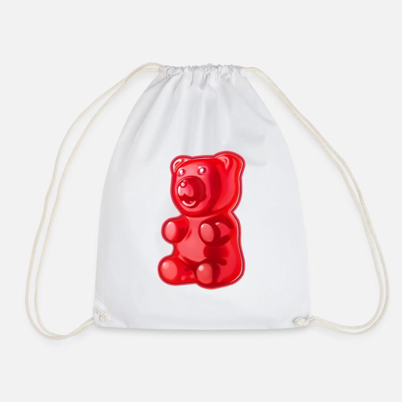 Gummy Bear - Drawstring Bag - white