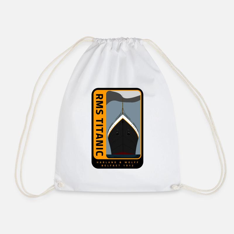 Titanic - Drawstring Bag - white