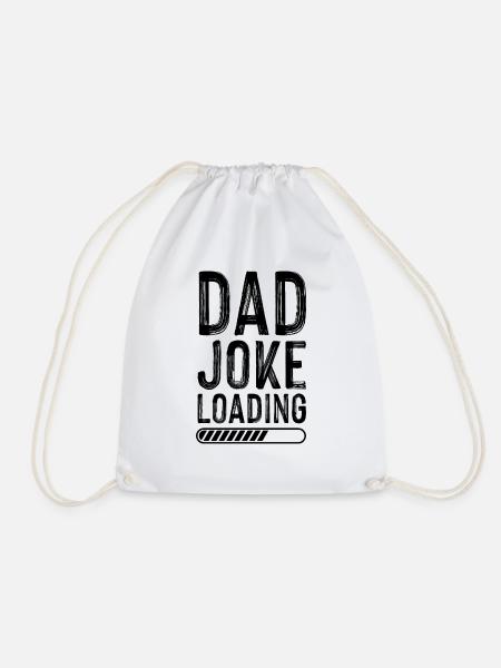 papa witz loading - Turnbeutel - Weiß