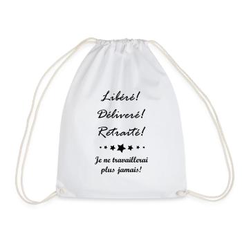Libéré Délivré Retraité Version Homme - Sac de sport léger - blanc - Devant